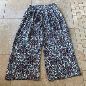 Sugar Lips Bohemian Wide-Leg Patterned Pants